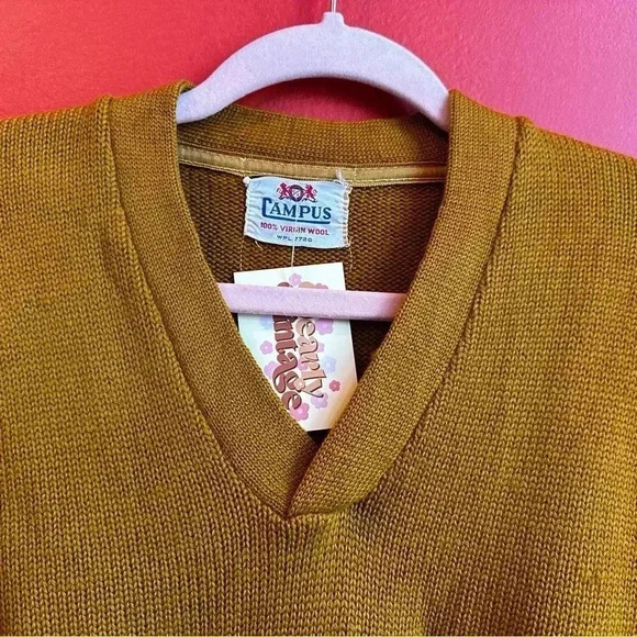 Vintage 1950's varsity wool football letterman sweater size Small - Picture 12 of 12